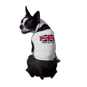 Custom British Union Jack flag pet dog clothing (Back)