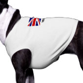 Custom British Union Jack flag pet dog clothing (Side)