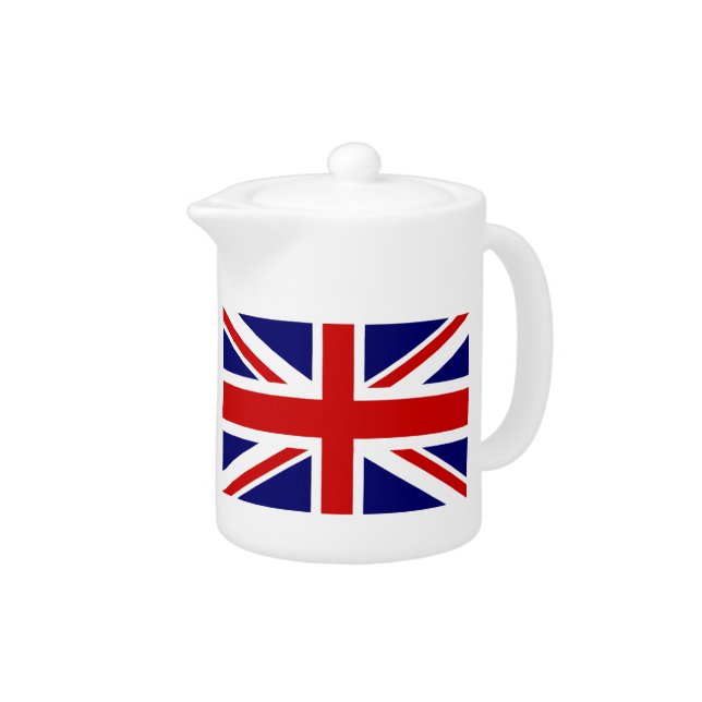Custom British UNION JACK flag tea pots Teapot (Right)