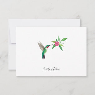 Custom Broad-tailed Hummingbird Note Card