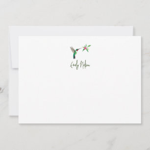 Custom Broad-tailed Hummingbird Note Card