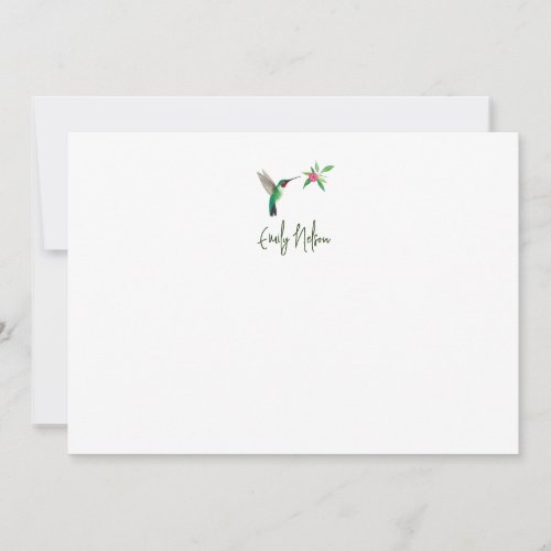 Custom Broad_tailed Hummingbird Note Card