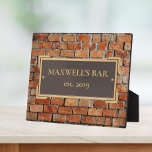 Custom Bronze on Brick Memorial Plaque