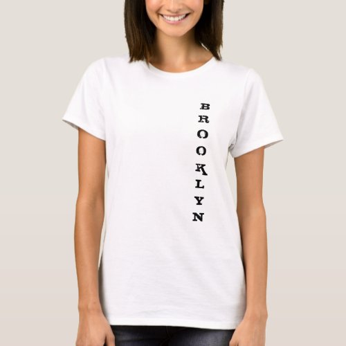 Custom Brooklyn New York City Nyc Template Basic T_Shirt