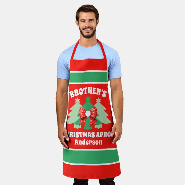 Custom Brother's Christmas Gift Apron (Worn)