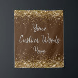 Custom Brown Backdrop Birthday Party Photo Booth<br><div class="desc">personalized back drop for him,  customized twinkle 15th 18th 20th,  glitter anniversary sweet 16 16th,  personalised 30th 21st 25th 35th,  bridal shower hen do her,  boy son man husband daughter,  girl wife prop bachelorette sparkle,  quinceanera 40th 50th 60th 70th,  bride sparkly vow renewal graduation,  college grad chocolate gold silver</div>