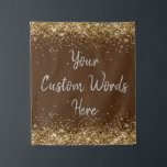 Custom Brown Backdrop Birthday Party Photo Booth<br><div class="desc">personalized back drop for him,  customized twinkle 15th 18th 20th,  glitter anniversary sweet 16 16th,  personalised 30th 21st 25th 35th,  bridal shower hen do her,  boy son man husband daughter,  girl wife prop bachelorette sparkle,  quinceanera 40th 50th 60th 70th,  bride sparkly vow renewal graduation,  college grad chocolate gold silver</div>