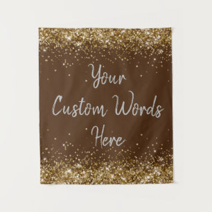Custom Brown Backdrop Birthday Party Photo Booth