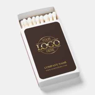 Custom Brown Promotional Company Business Logo Matchboxes