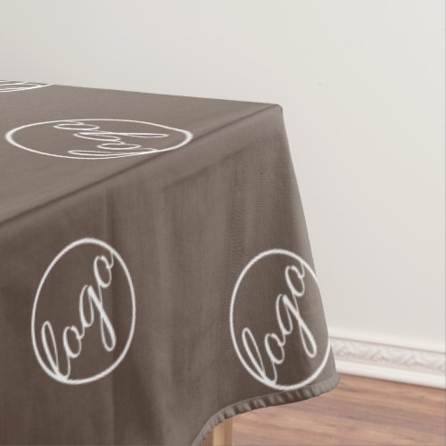 Custom Brown Restaurant Trade Show Logo Business Tablecloth