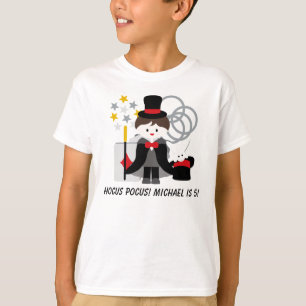 Custom Brunette Boy Hocus Pocus Magic T-shirt