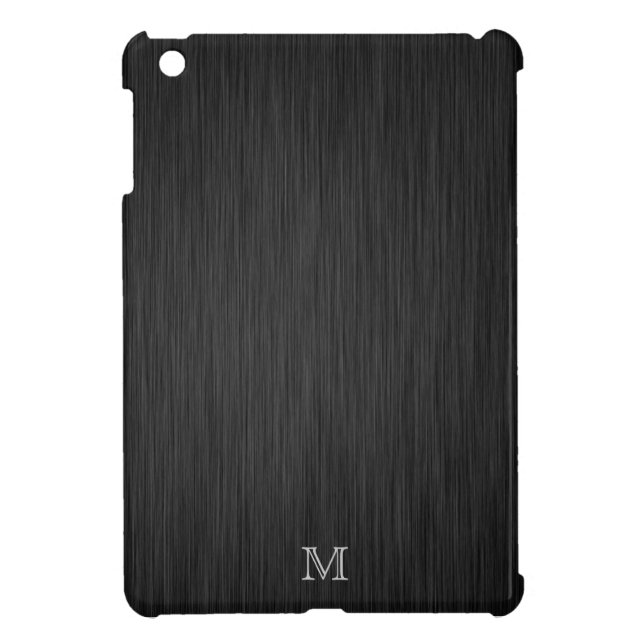 Custom Brushed Metal Look Ipad Mini Case (Back)