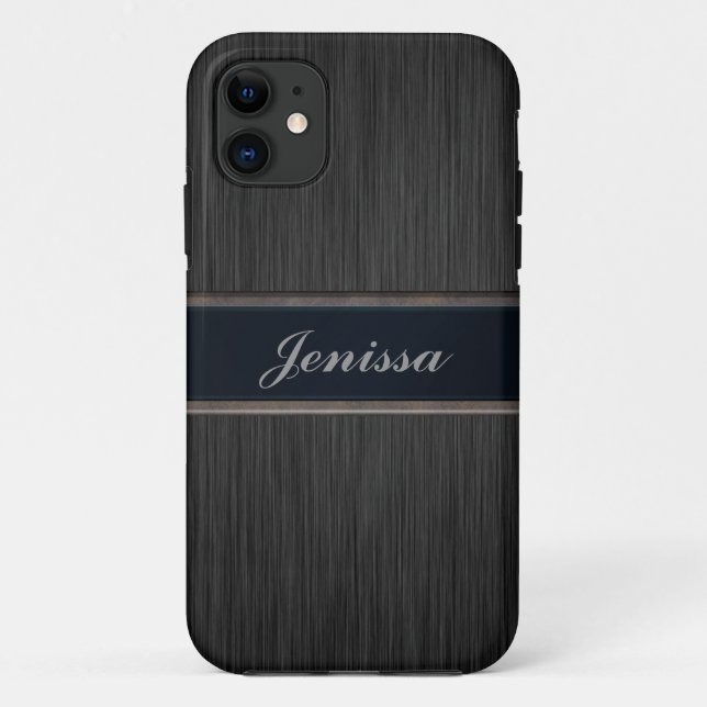 Custom Brushed Metal Look iPhone 5 Case (Back)