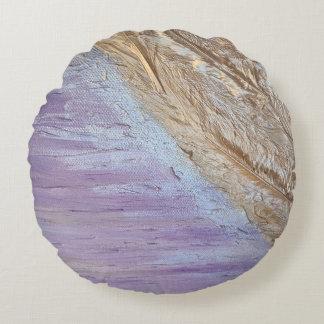 Custom Brushed Polyester Round Throw Pillow (16")