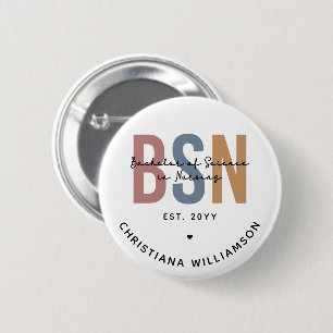 Custom BSN Bachelor of Science in Nursing Button