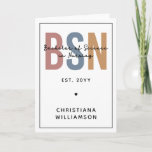 Custom BSN Bachelor of Science in Nursing Card