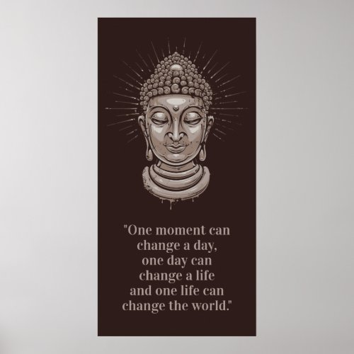 Custom Buddha Quote poster