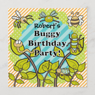 Custom Buggy Birthday Party Birthday Invitation