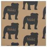 Custom Bulldog Dog Fabric