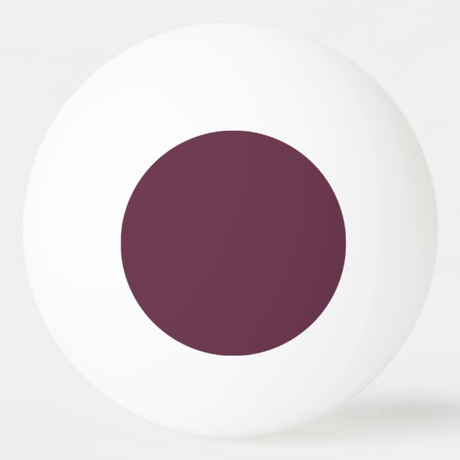 Custom Burgundy Ping Pong Ball (Front)