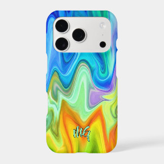 Custom Burning Waves Iphone 18 Pro Case