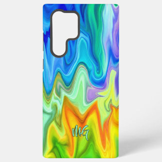 Custom Burning Waves Samsung Galaxy S22 Ultra Case