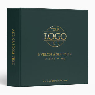 Custom Busines Logo Professional Corporate Records 3 Ring Binder