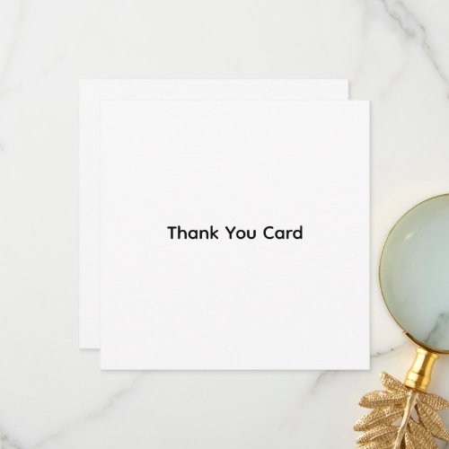 Custom Business | 5.25" x 5.25" Flat Thank You Card