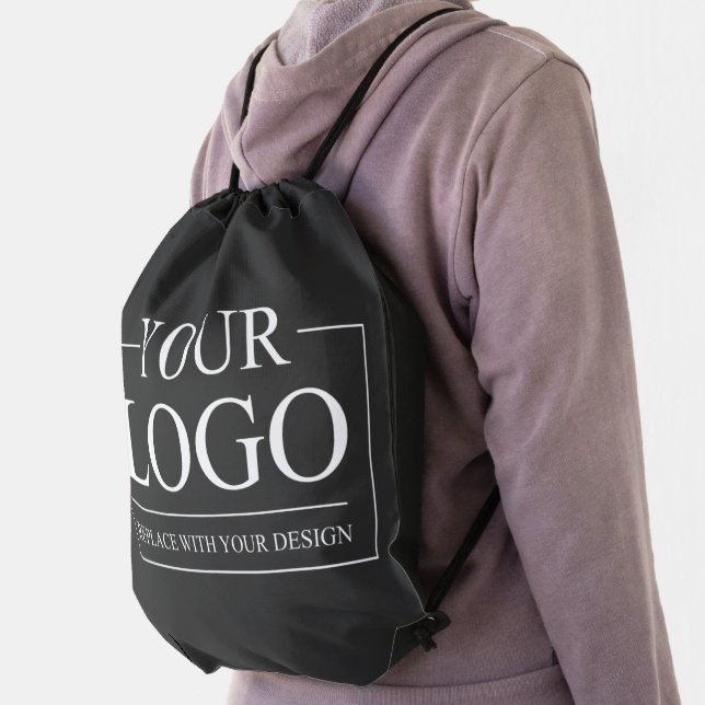 Custom Business ADD LOGO Company Professional  Drawstring Bag (Insitu)