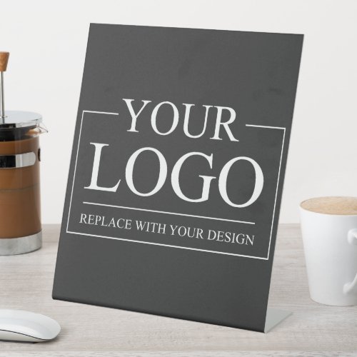 Custom Business ADD LOGO Company Professional  Pedestal Sign