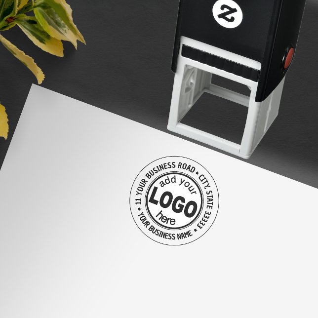 Custom Business add your Logo Star Self-inking Stamp (Creator Uploaded)