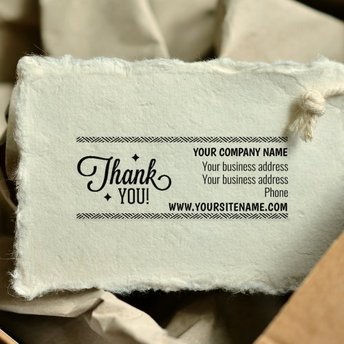 Custom Business and Site Thank You   Rubber Stamp