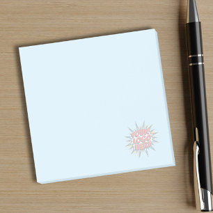 Custom Business - Background Logo Blue Post-it Notes