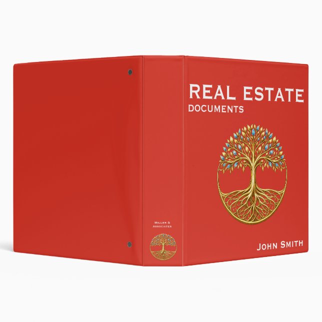 Custom Business Binder with tree of life design (Background)