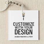 Custom Business Blank Company Branded Keychain<br><div class="desc">Promote your brand in style with this Custom Business Keychain, designed as a blank template ready for your company logo, slogan, or custom design. Perfect for corporate giveaways, client appreciation gifts, or team accessories, this compact keychain offers everyday visibility for your business. Crafted with durable materials and printed in vibrant,...</div>