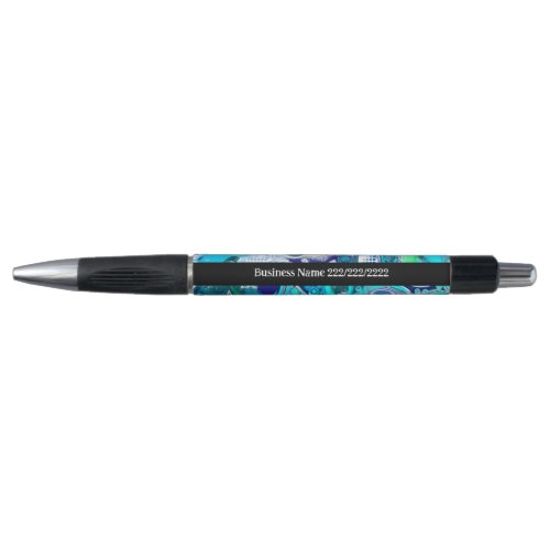 Custom Business Blue Sea Bubbles Abstract Art Pen