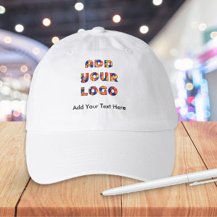 Custom Business Brand Logo and Text Personalized Hat