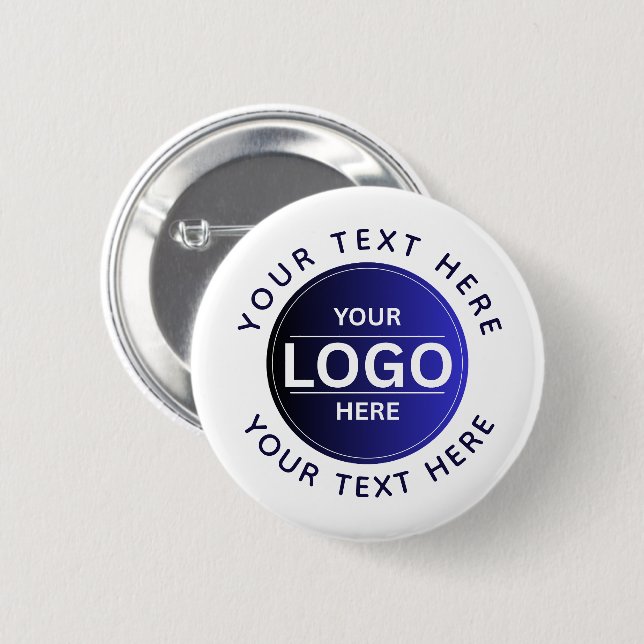 Custom Business Brand Logo Button (Front & Back)
