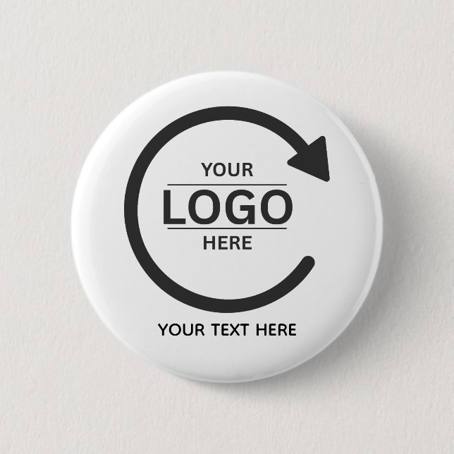 Custom Business Brand Logo Button (Front)