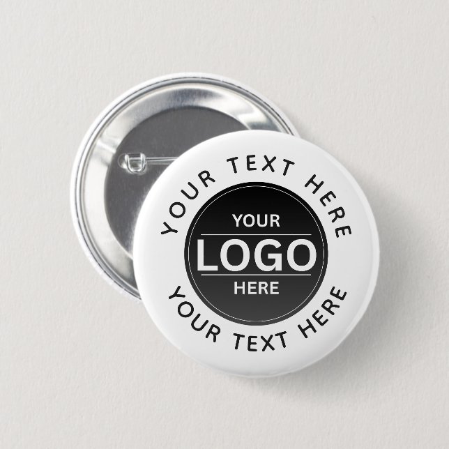 Custom Business Brand Logo Button (Front & Back)
