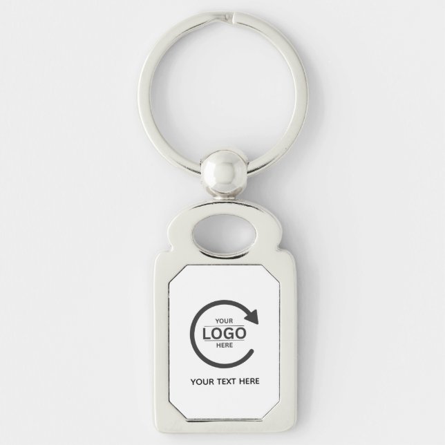 Custom Business Brand Logo Keychain (Front)