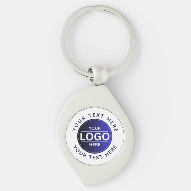 Custom Business Brand Logo Keychain (Front)