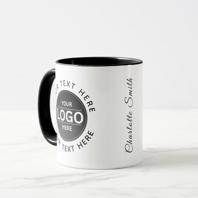 Custom Business Brand Logo Mug (Front Left)