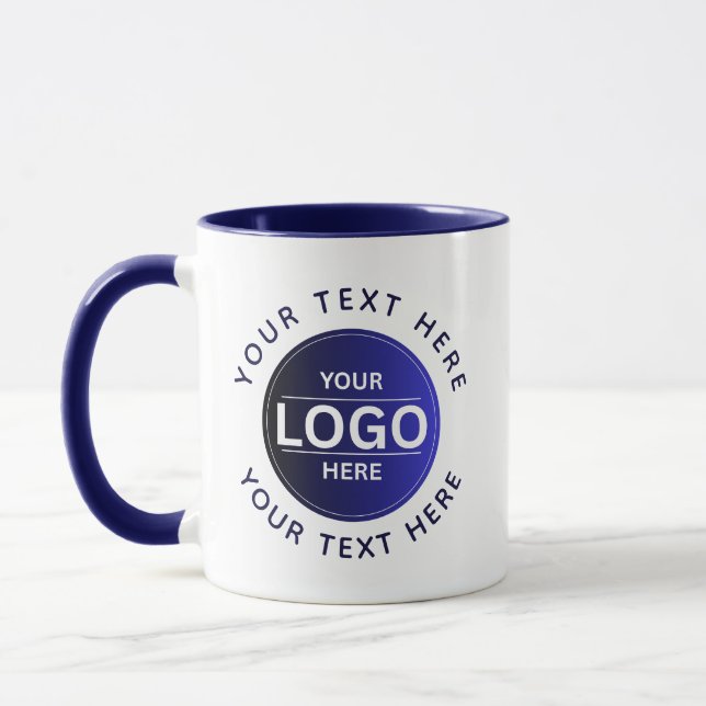 Custom Business Brand Logo Mug (Left)