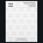 Custom Business Branded Letterhead Template<br><div class="desc">Custom Fonts and Colors - Design Your Own Personalized Professional Branded Business Letterhead with Logo - Add Your Logo - Image - Photo or QR Code / Name - Company / Address - Contact Information / More - Resize and move or remove and add elements / image with Customization tool....</div>