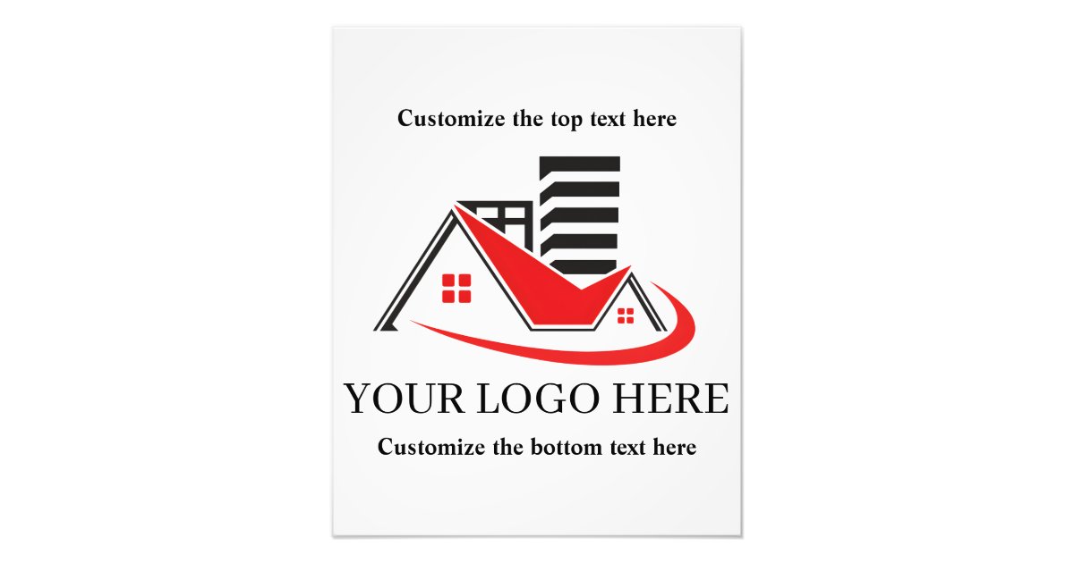 Custom Business Branded Logo QR Scan Code Text Photo Print | Zazzle