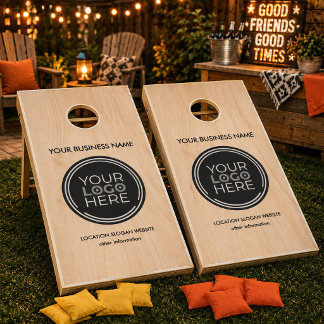 Custom Business Branding Cornhole Board Game