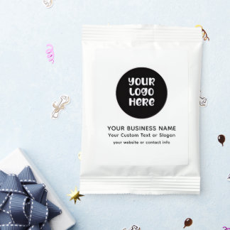 Custom Business Branding Logo and Text Drink Mix