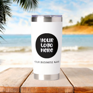 Custom Business Branding Logo and Text Insulated Tumbler