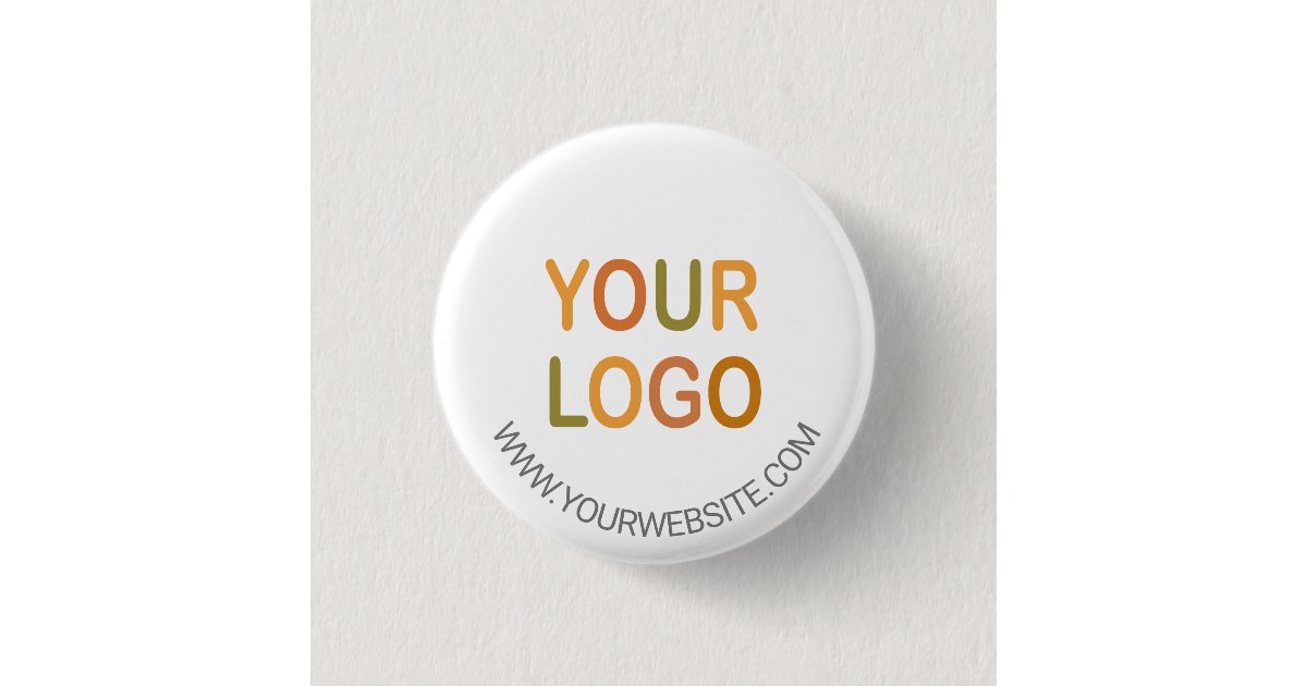Custom Business Branding LOGO Button | Zazzle